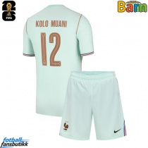 Frankrike Randal Kolo Muani #12 Bortedraktsett Barn VM 2026 Kortermet (+ Korte bukser)